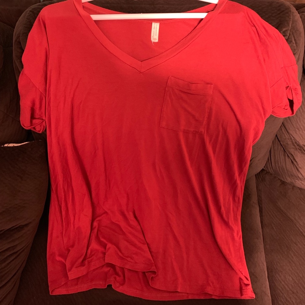 Flamingo urban shirt Large rust orange